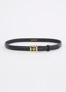 Anine Bing Monogram riem van leer met logo