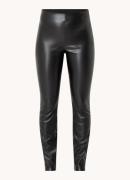 NIKKIE Esa high waist slim fit broek van imitatieleer