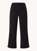 Whistles High waist wide fit pantalon van crêpe met steekzakken