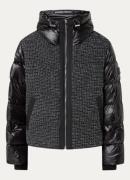 HUGO BOSS Pombato puffer jack in wolblend met donsvulling en lurex