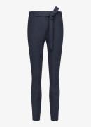 Studio Anneloes Kate mid waist slim fit broek met strikceintuur