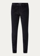 Boggi Milano Straight fit chino van corduroy met steekzakken