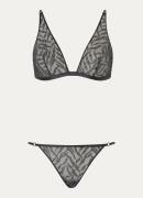 Aubade Moonlight Shadow bralette en slip van mesh in set van 2