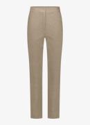 Studio Anneloes Collins high waist tapered fit pantalon met gemêleerd ...