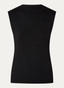 Selected Femme Lura fijngebreide top in lyocellblend