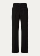 Claudia Sträter High waist bootcut fit pantalon met persplooi