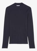 Marc O'Polo Denim Ribgebreide longsleeve met halve col