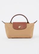 Longchamp Le Pliage Original handtas met leren details