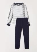 Petit Bateau Pyjamaset met streepprint en logo