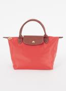 Longchamp Le Pliage Original handtas S met leren details