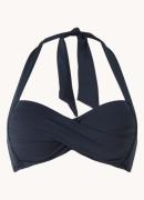 Seafolly Twist voorgevormde halter bikinitop