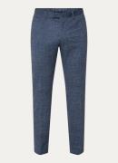 Strellson Kynd slim fit pantalon met gemêleerd dessin en steekzakken