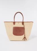 Longchamp Le Pliage Collection handtas L van canvas met leren details