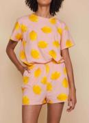 Snurk Lemon pyjamashorts met print