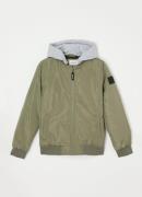 Retour Jeans Ruben gewatteerd bomberjack met afneembare capuchon