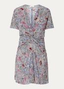 Zadig&Voltaire Rozom mini tuniekjurk met bloemenprint met V-hals