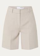 Selected Femme Frita high waist loose fit korte broek met steekzakken