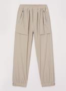 AI&KO Heather tapered fit broek met ritszakken