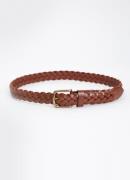 Levi's Riem van leer met gevlochten detail