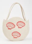 Fabienne Chapot Shelley shopper met borduring