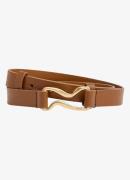 Reiss Scarlet riem van leer