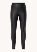 BOSS Taslimah mid waist legging van imitatieleer