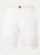 BOSS H-Slice straight fit korte chino met steekzakken