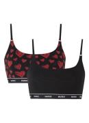 HUGO Bralette met logoband in 2-pack