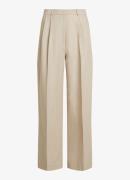 Tommy Hilfiger Mid waist straight fit pantalon in linnenblend