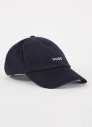 HUGO Pet van corduroy met logoborduring