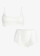SKIMS Ultra Fine Lace bralette en shorty van kant