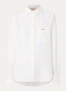 JOSH V Lamar blouse in linnenblend met borstzak