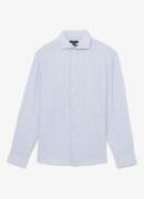 Reiss Ruban regular fit overhemd van linnen met streepprint