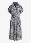 Ralph Lauren Midi jurk met bloemenprint en strikceintuur