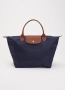 Longchamp Le Pliage handtas M met leren details