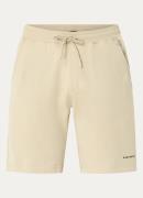 Airforce Straight fit korte joggingbroek van biologisch katoen met log...