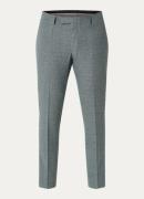 Strellson Slim fit cropped pantalon met gemêleerd dessin