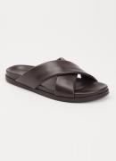 Dune London Isaacs slipper van leer