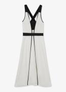 Reiss Valencia midi A-lijn jurk in katoenblend