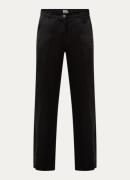 BRAX Maine high waist straight fit pantalon in linnenblend