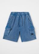 Retour Jeans Vito loose fit korte joggingbroek met opgestikte zakken