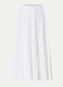Neo Noir Felicia maxi rok met opengewerkt dessin