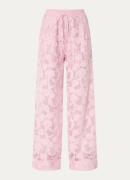 Essentiel Antwerp Henim high waist loose fit pantalon met opengewerkt ...