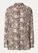 HUGO Blouse met slangenprint