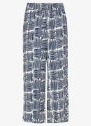 Whistles High waist straight fit culotte met print