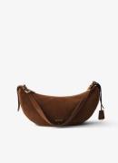 Prada Demi-lune schoudertas van kalfssuède