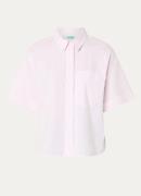 Benetton Blouse met streepprint en borstzak