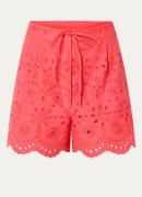 Fabienne Chapot Gioya high waist loose fit korte broek in biologische ...