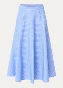 Sandro Midi rok met streepprint