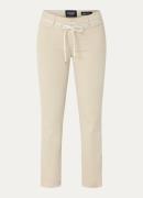 Rosner Alisa mid waist slim fit broek met strikceintuur